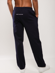Organic cotton double knit pants - open leg - straight fit