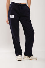 Organic cotton double knit pants - open leg - straight fit
